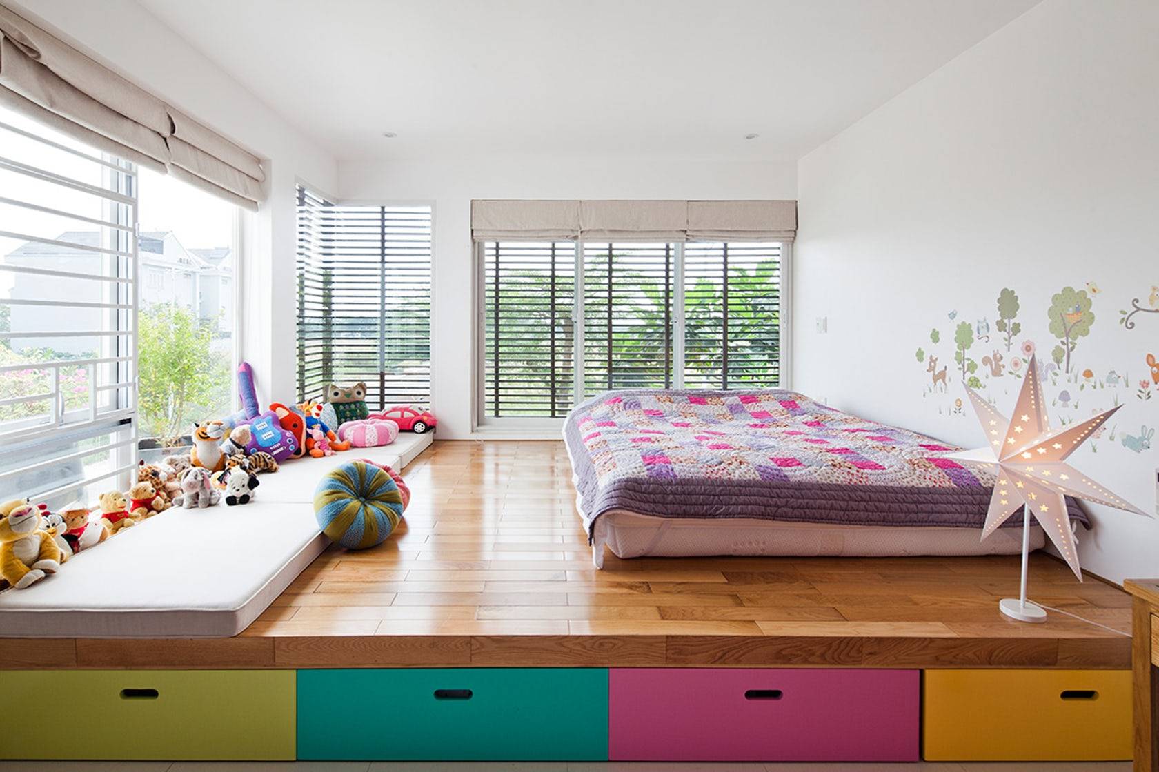 Thiết kế phòng ngủ cho bé đầy màu sắc